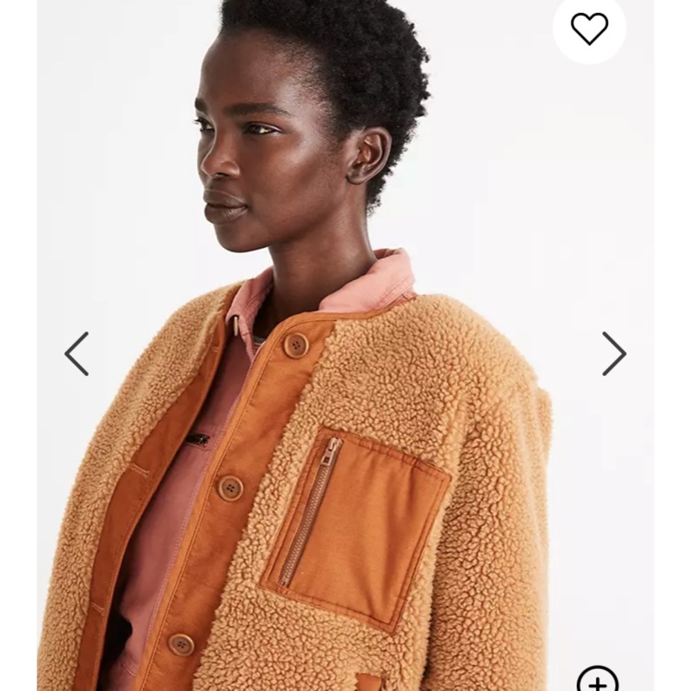 NTW Madewell Sherpa Chestnut jacket size M